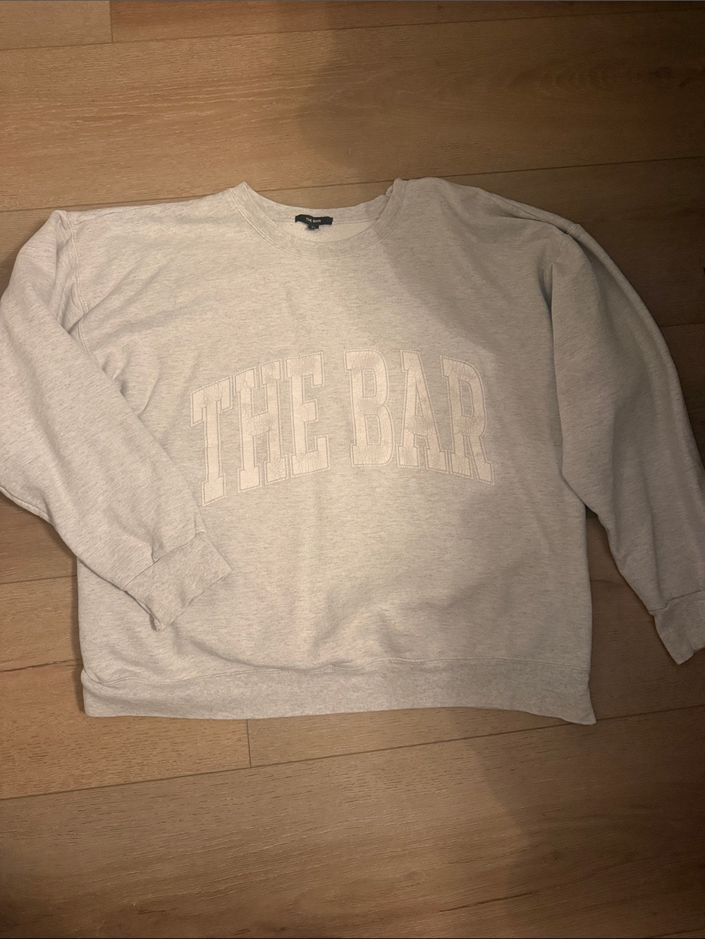 The Bar varsity crewneck| Size L